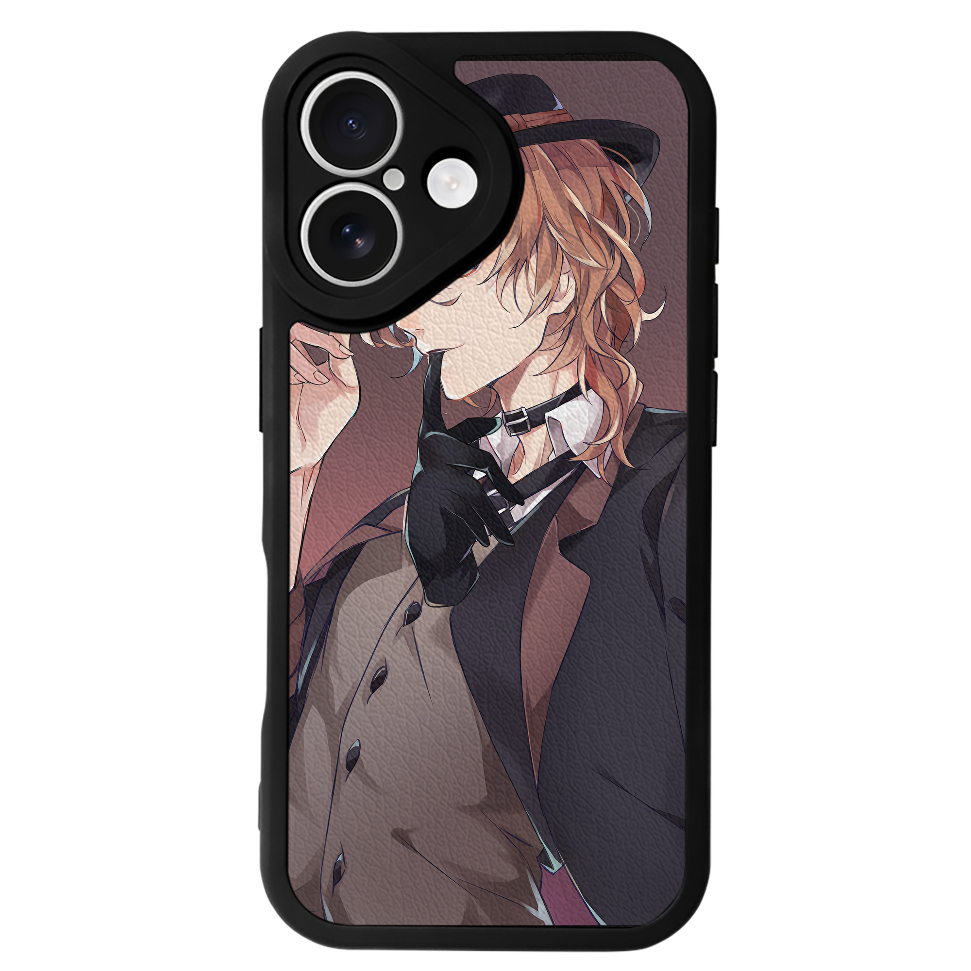 （画像用） 文豪ストレイドッグス Bungo Stray Dogs 【iPhone 16シリーズ対応】シリコンスマホケース（レザー調） 材質：シリコン